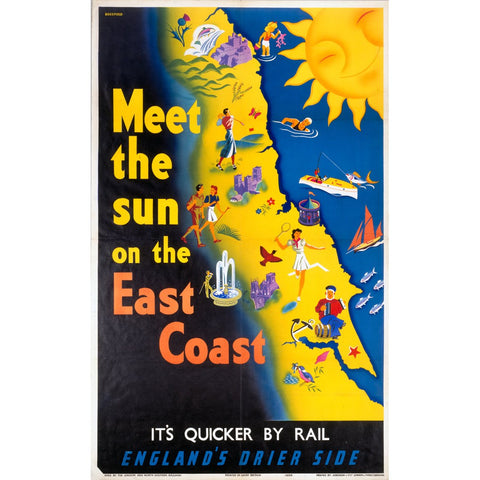 Meet the Sun on the East Coast 24" x 32" Matte Mounted Print