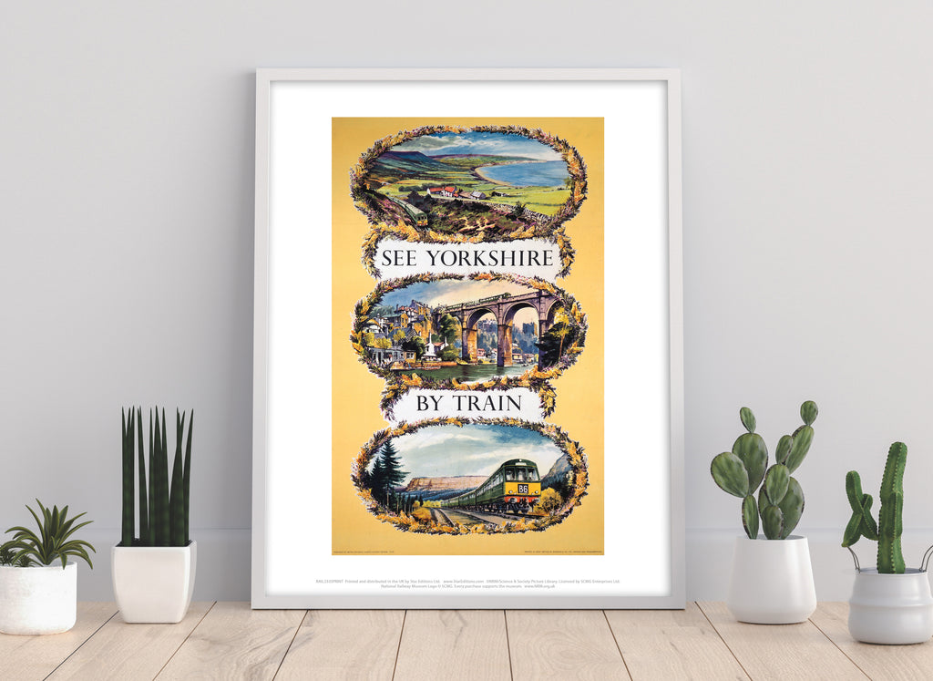 See Yorkshire By Train - 11X14inch Premium Art Print
