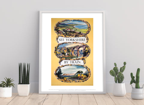 See Yorkshire By Train - 11X14inch Premium Art Print