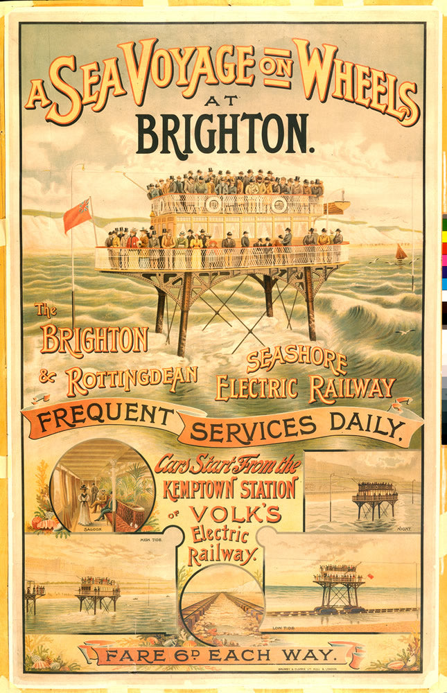 The Sea Voyage on Wheels at Brighton 24" x 32" Matte Mounted Print