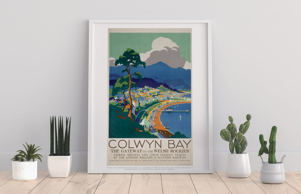 Colwyn Bay, Gateway To The Welsh Rockies - 11X14inch Premium Art Print