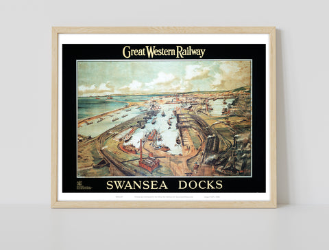 Swansea Docks Gwr - 11X14inch Premium Art Print