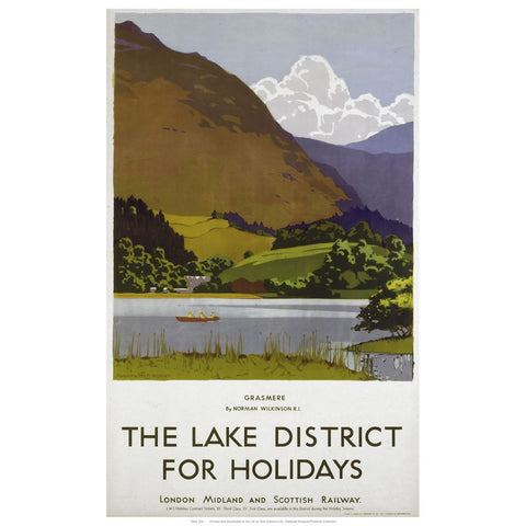 Grasmere Lake District 24" x 32" Matte Mounted Print