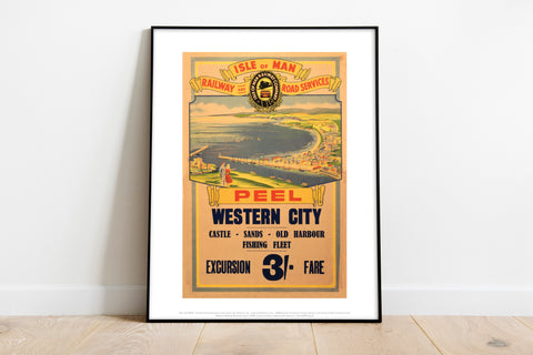 Isle Of Man - Peel Western City - 11X14inch Premium Art Print