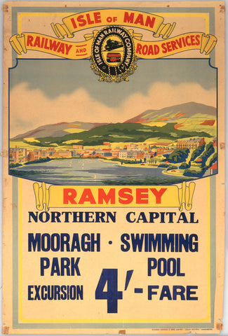 Isle of Man Ramsey Northern Capital 24" x 32" Matte Mounted Print