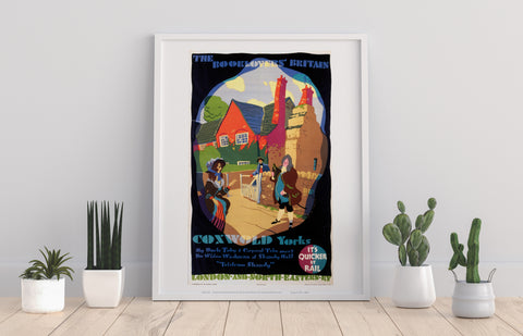 Booklovers' Britain - Coxwold Yorkshire - Premium Art Print