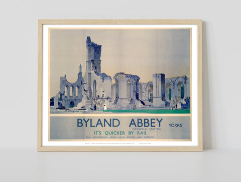Byland Abbey Coxwold Station Yorkshire - Premium Art Print