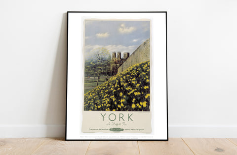 York, Yellow Flowers - 11X14inch Premium Art Print