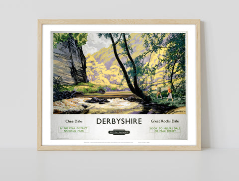 Derbyshire Chee Dale, Great Rocks Dale - Premium Art Print