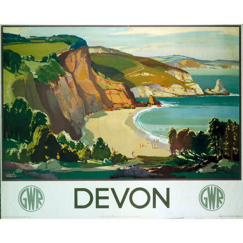 Devon GWR 24" x 32" Matte Mounted Print