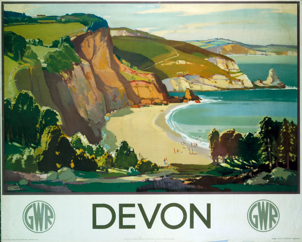 Devon GWR 24" x 32" Matte Mounted Print