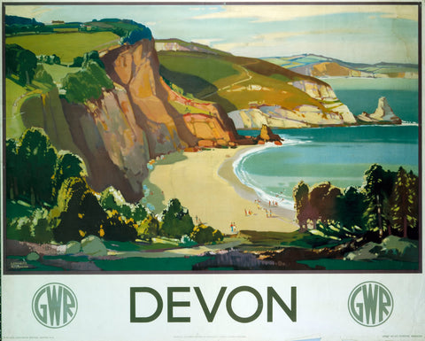 Devon GWR 24" x 32" Matte Mounted Print