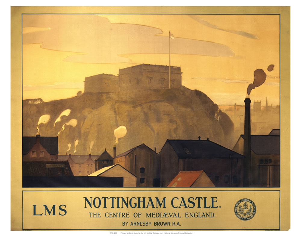 Nottingham Castle 24" x 32" Matte Mounted Print