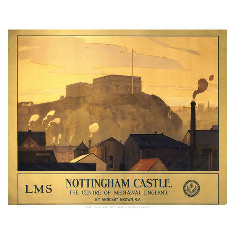 Nottingham Castle 24" x 32" Matte Mounted Print