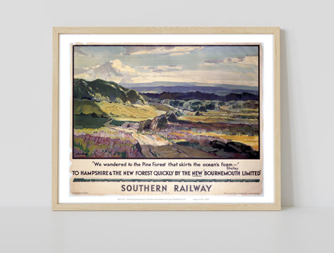 Southern Railway Hampshire, New Forest Art Print