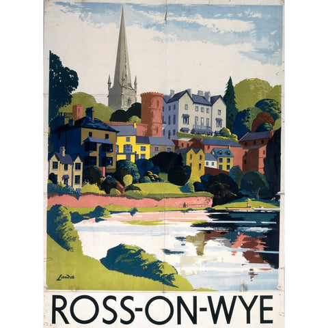 Ross on Wye 24" x 32" Matte Mounted Print