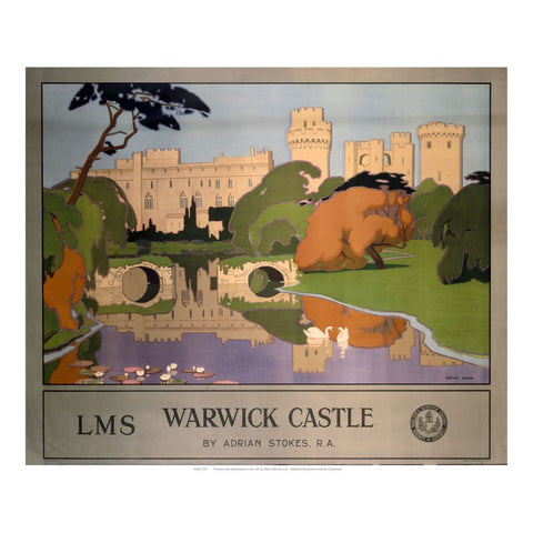 Warwick Castle 24" x 32" Matte Mounted Print