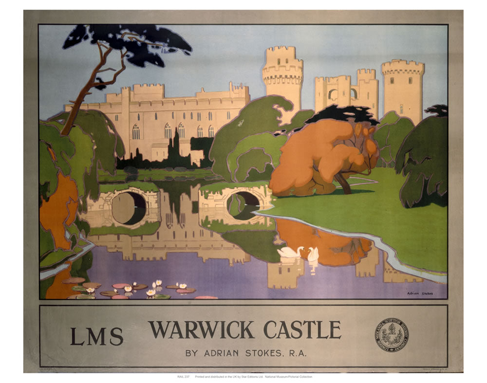 Warwick Castle 24" x 32" Matte Mounted Print