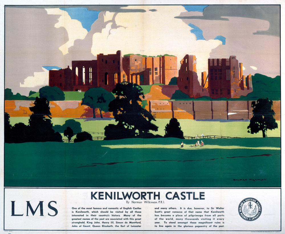 Kenilworth Castle LMS 24" x 32" Matte Mounted Print