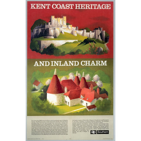 Kent Coast Heritage and Inland Charm Southern Railway 24" x 32" Matte Mounted Print