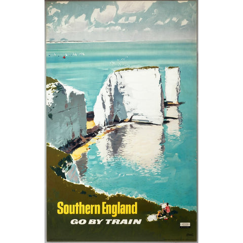 Southern England Go By Train Dover 24" x 32" Matte Mounted Print