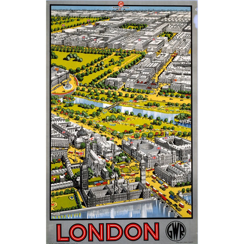 London GWR 24" x 32" Matte Mounted Print