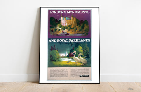 London's Monuments And Royal Parklands - Premium Art Print