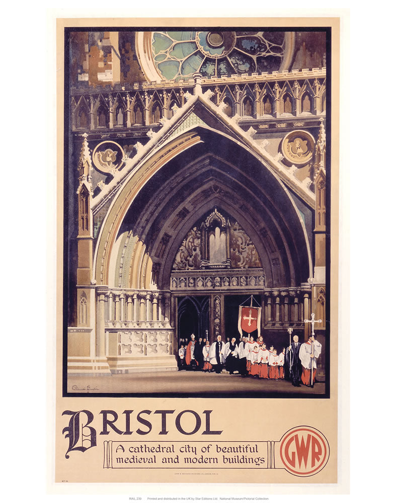 Bristol Cathedral Choir 24" x 32" Matte Mounted Print