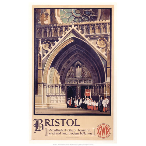 Bristol Cathedral Choir 24" x 32" Matte Mounted Print