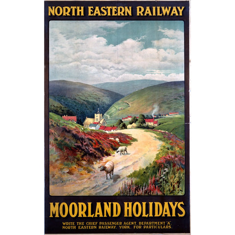 Moorland Holidays NER 24" x 32" Matte Mounted Print