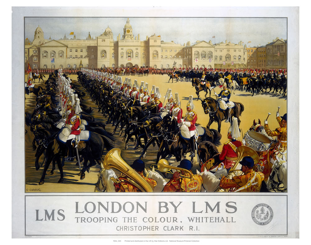 Trooping the Colour London 24" x 32" Matte Mounted Print