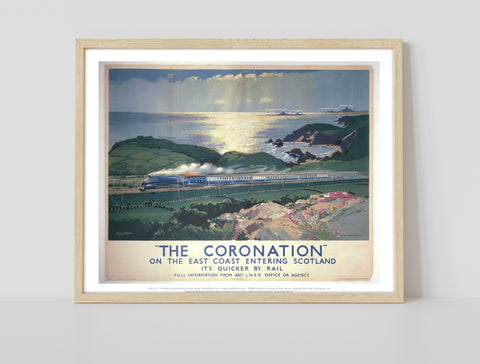 The Coronation On East Coast Entering Scotland - Art Print