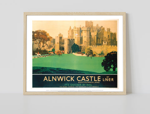 Alnwick Castle Northumberland By Lner - Premium Art Print