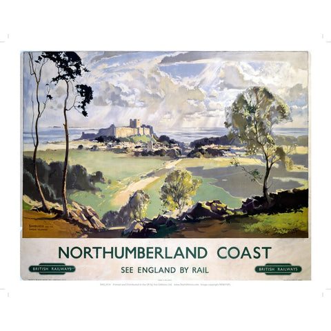 Northumberland Coast 24" x 32" Matte Mounted Print