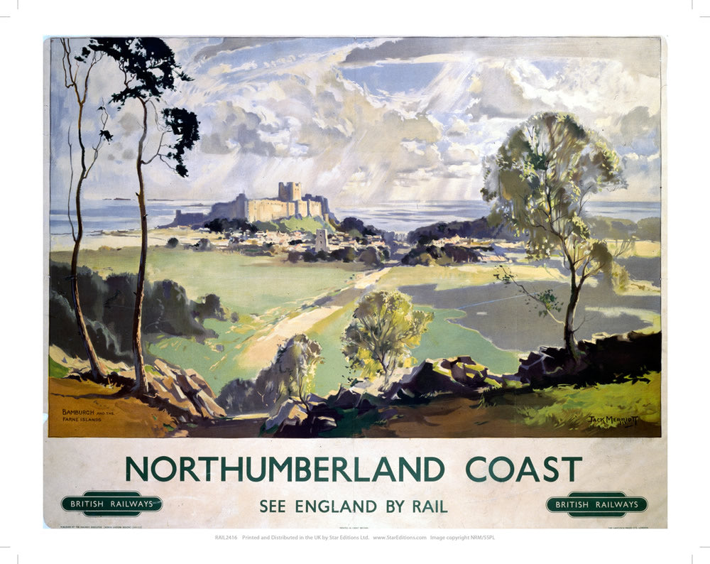 Northumberland Coast 24" x 32" Matte Mounted Print