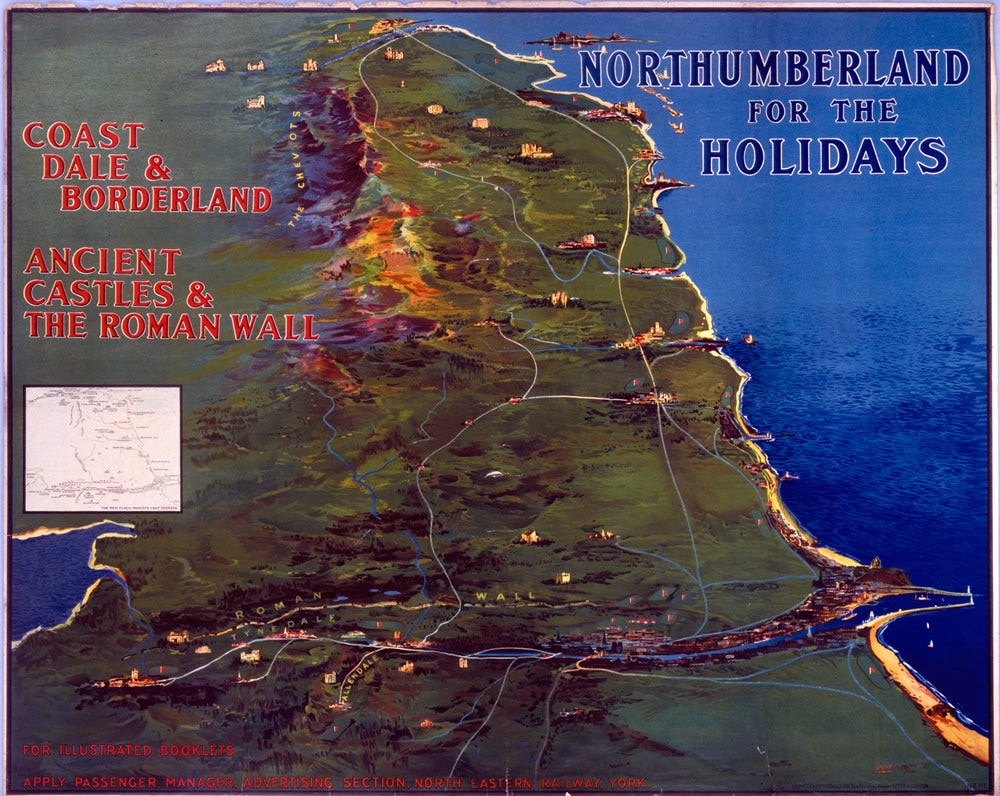 Northumberland for the Holidays 24" x 32" Matte Mounted Print