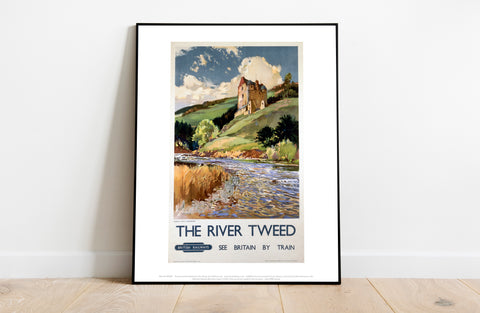 The River Tweed, Neidpath Castle, Peeblesshire - Art Print