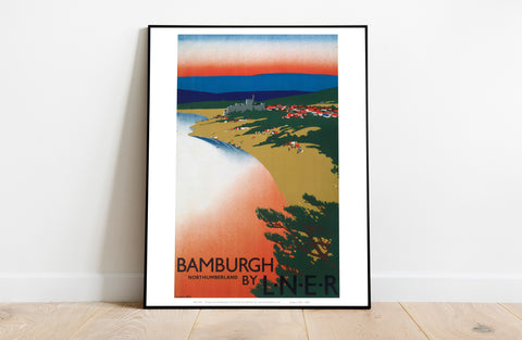 Bamburgh Northumberland - Lner - 11X14inch Premium Art Print