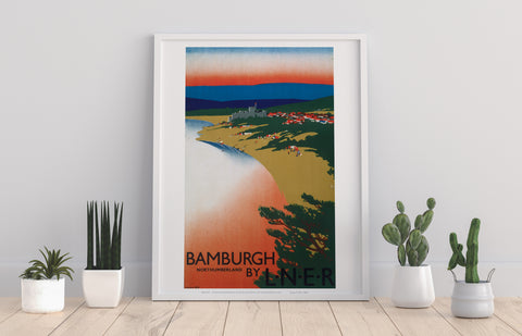 Bamburgh Northumberland - Lner - 11X14inch Premium Art Print