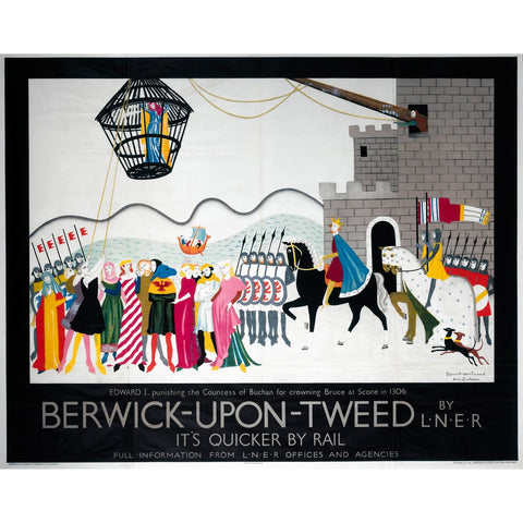 Berwick upon Tweed by LNER 24" x 32" Matte Mounted Print