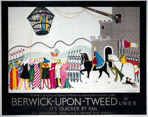 Berwick upon Tweed by LNER 24" x 32" Matte Mounted Print