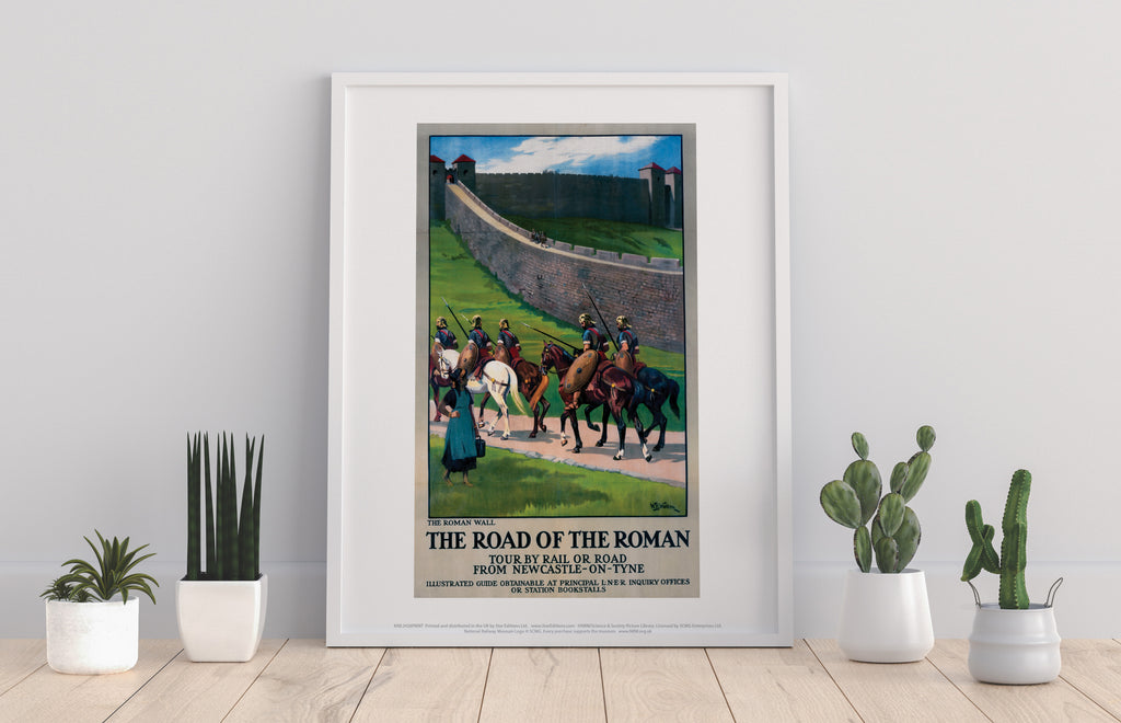 The Roman Wall - The Road Of The Roman Newcastle Art Print
