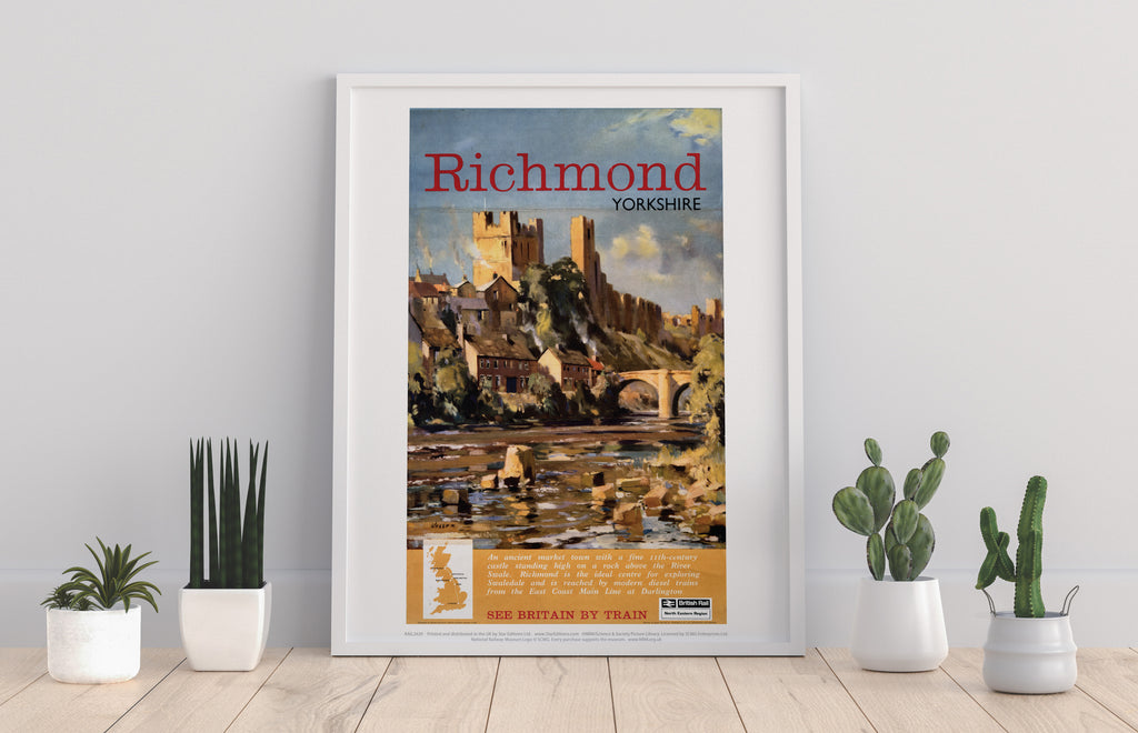 Richmond Yorkshire - See Britain By Train - Art Print