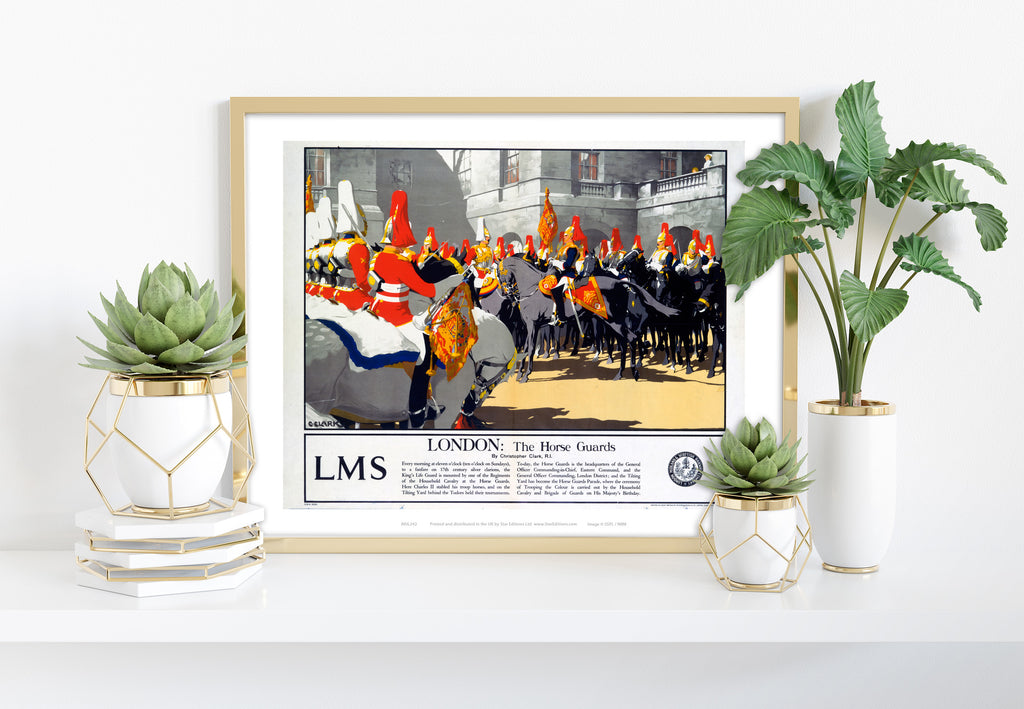 London: The Horse Guards - 11X14inch Premium Art Print