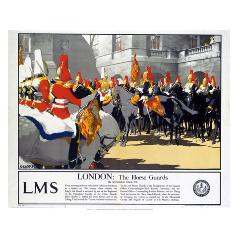 London: The Horse Guards 24" x 32" Matte Mounted Print