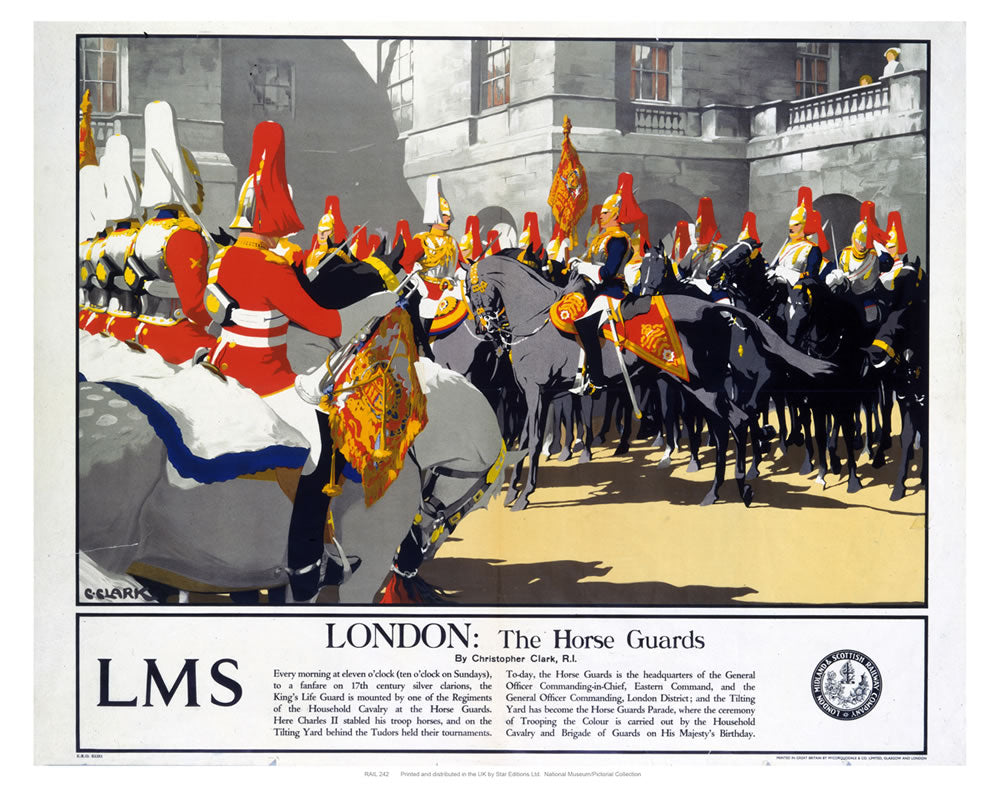 London: The Horse Guards 24" x 32" Matte Mounted Print