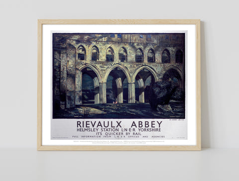 Rievaulx Abbey - Helmsley Station Yorkshire - Art Print
