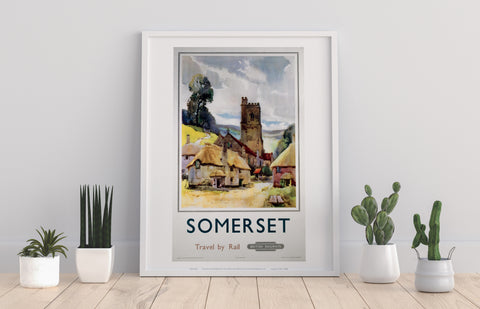 Somerset, Travel By Rail - 11X14inch Premium Art Print