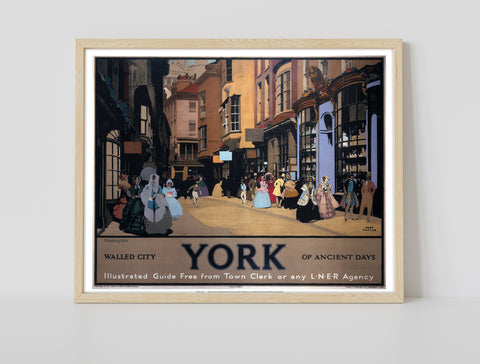 York, Walled City Of Ancient Days - 11X14inch Premium Art Print