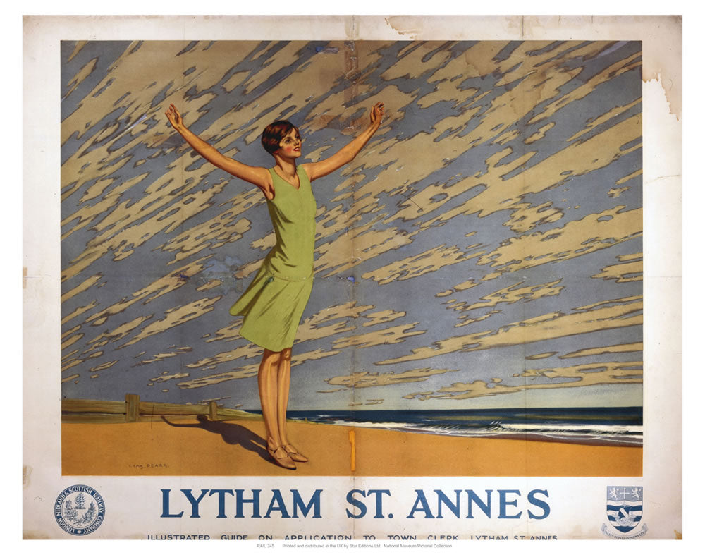 Lytham St Annes 24" x 32" Matte Mounted Print
